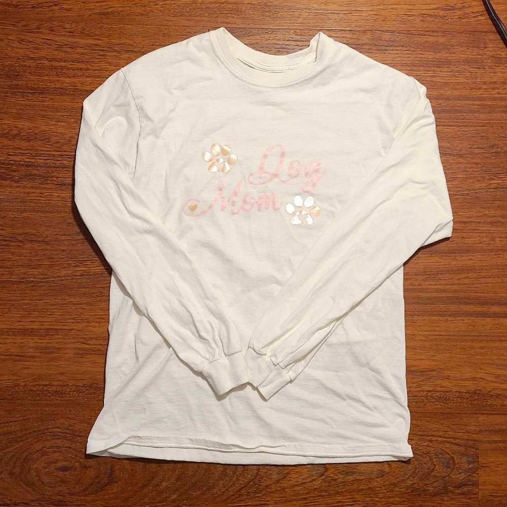 Gildan Dog Mom White Size M